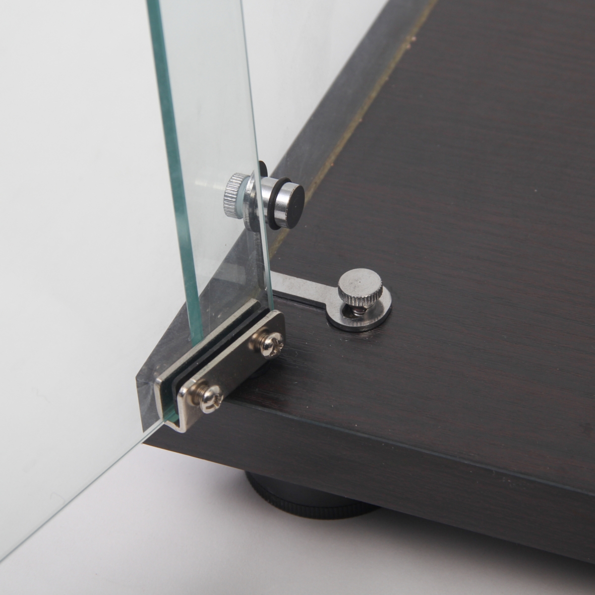 Streamdale Furniture Black Double Door Glass Display Cabinet