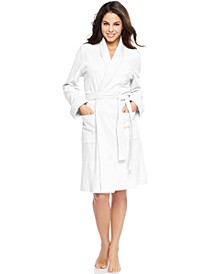 Quilted Shawl Collar Short Robe