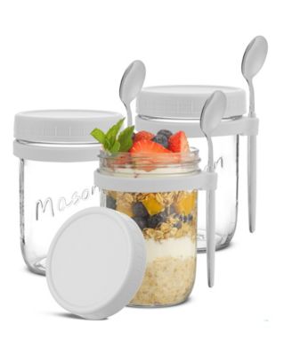 Dawn Overnight Oats Glass Containers, 16 Oz, Set of 3