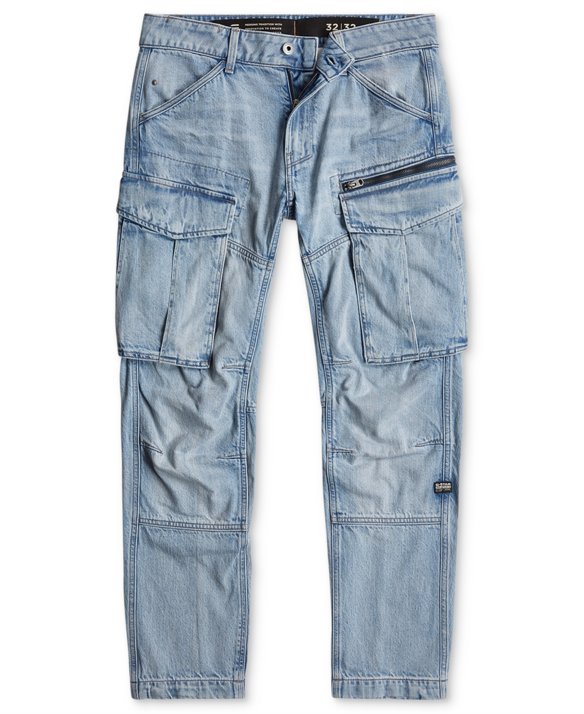 Shop G-star Raw Men's Tapered-fit Rovic Zip Moto Jeans In Faded Cliffside Blue