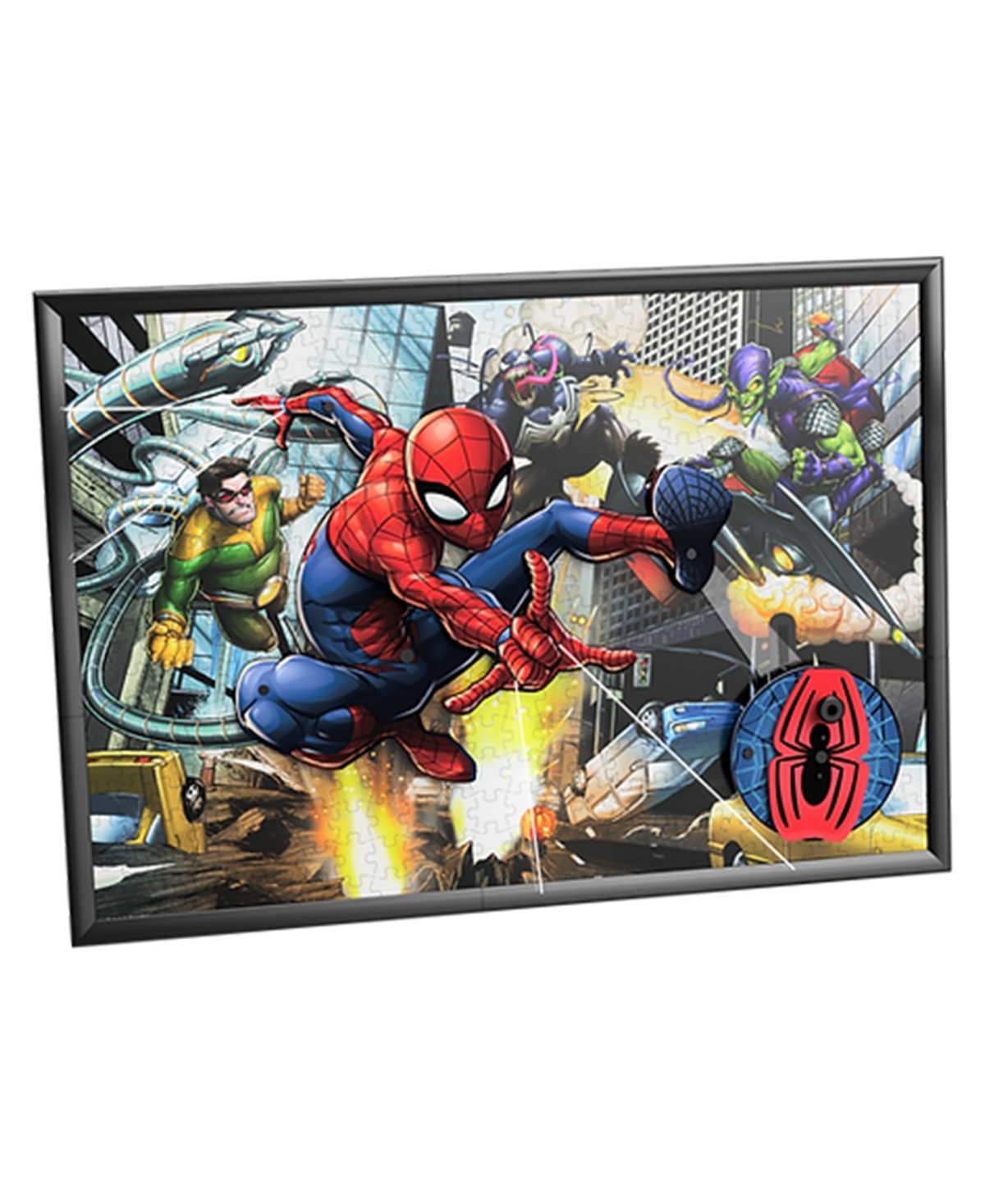 New Marvel Jigpetto Action Puzzle Spider-Man Over 428 Pieces