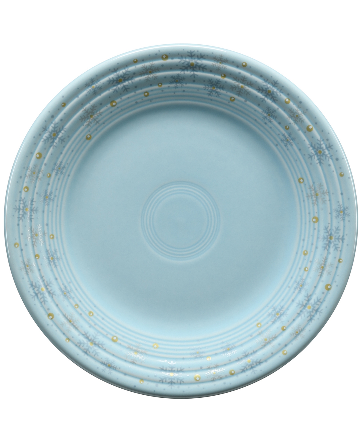 Fiesta Sky Snowflake Classic Luncheon Plate, Exclusively At Macy's In Open Blue