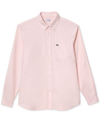 Men's Woven Long Sleeve Button-Down Oxford Shirt