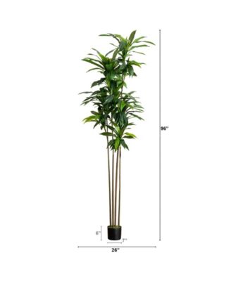 8ft. Artificial Dracaena Tree with Real Touch Leaves
