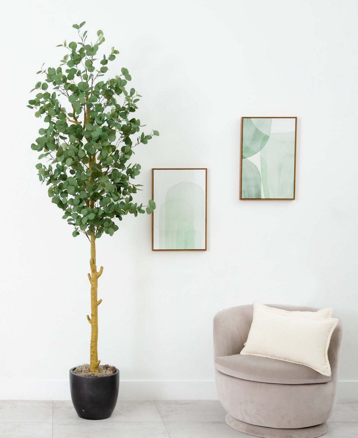 Nearly Natural 9ft. Artificial Eucalyptus Tree