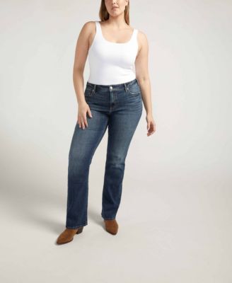 Plus size silver shops jeans