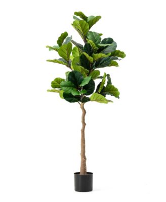 5ft. Faux Fiddle Leaf Fig Tree in Pot