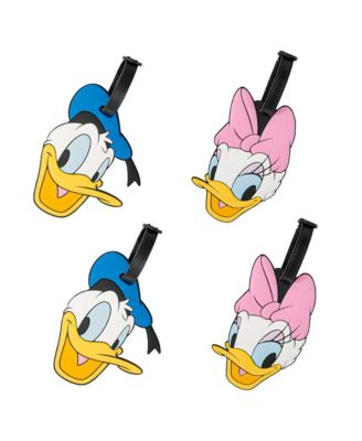 Disney Donald and Daisy Duck Luggage Tags Gifts Daisy and Donald Duck PVC Travel Tags Gifts Set of 4 Macy s