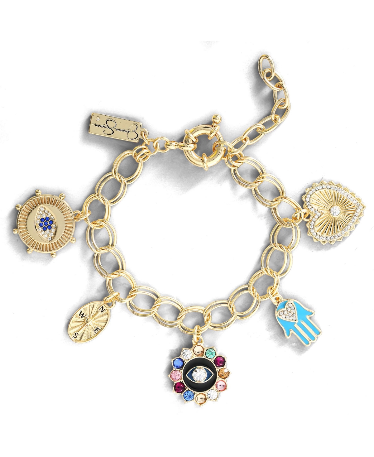 Womens Evil Eye Bracelet - Gold-Tone Evil Eye Bracelets for Women - Gold