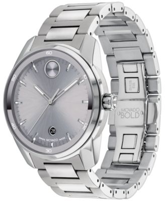 Men's Swiss Bold Verso Stainless Steel Bracelet Watch 42mm