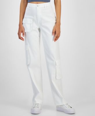 Tinseltown - Juniors' High-Rise Baggy Straight Cargo Jeans