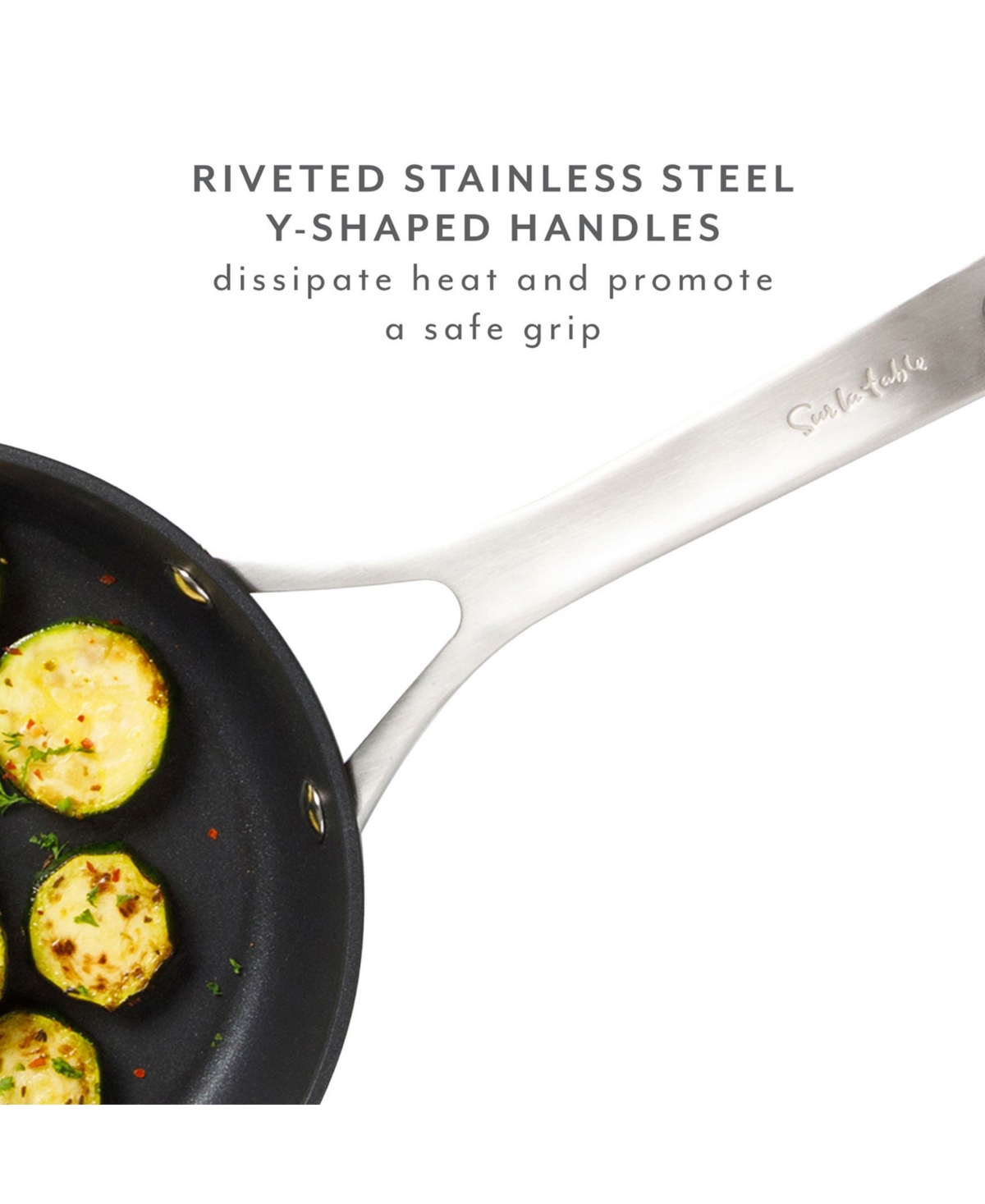 Sur La Table Market 10-piece Hard-anodized Aluminum Nonstick Ceramic Cookware Set In Silver