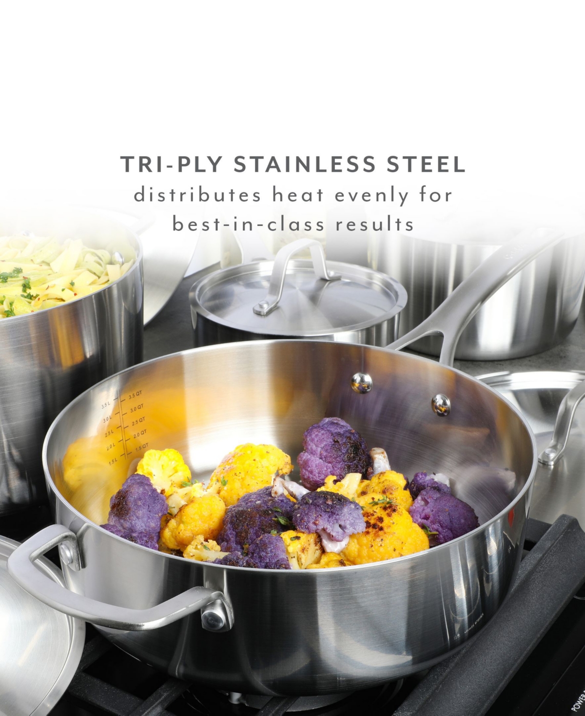 Shop Sur La Table Pine And Pike 10-piece Stainless Steel Cookware Set In Silver