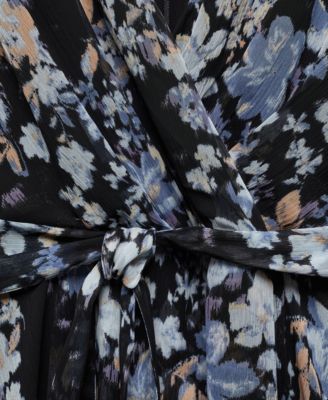 MANGO Women's Flowy Flower Printed Dress