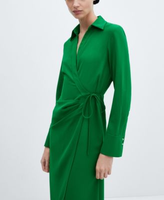 Women's Wrap Shirt Dress