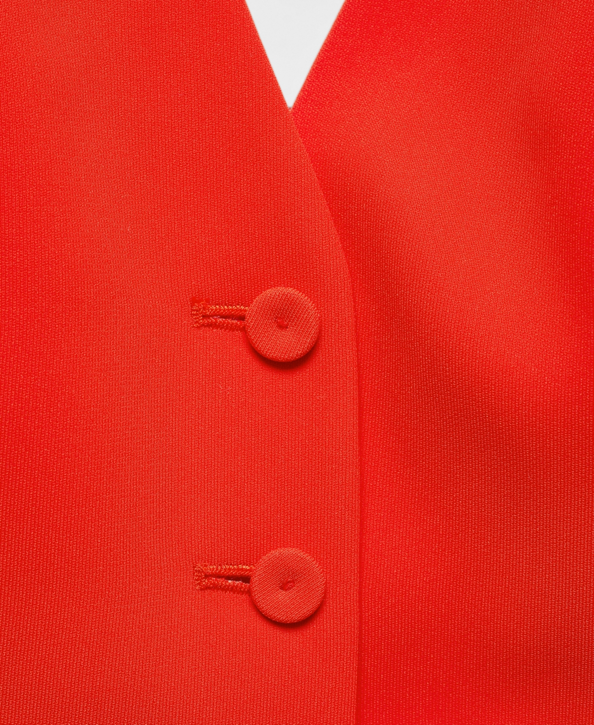 Shop Mango Women's Buttons Detail Suit Vest In Bright Red