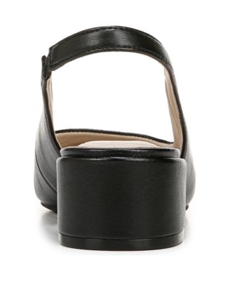 Women's Becoming Round Cap Toe Block Heel Slingback Pumps