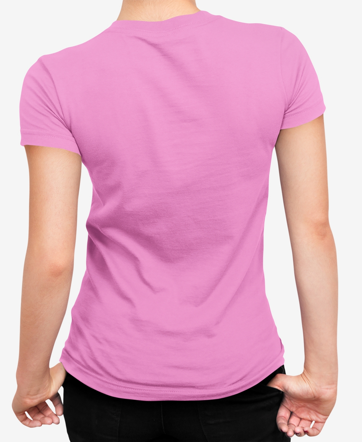 Shop La Pop Art Women's Word Art Usa Fireworks T-shirt In Pink