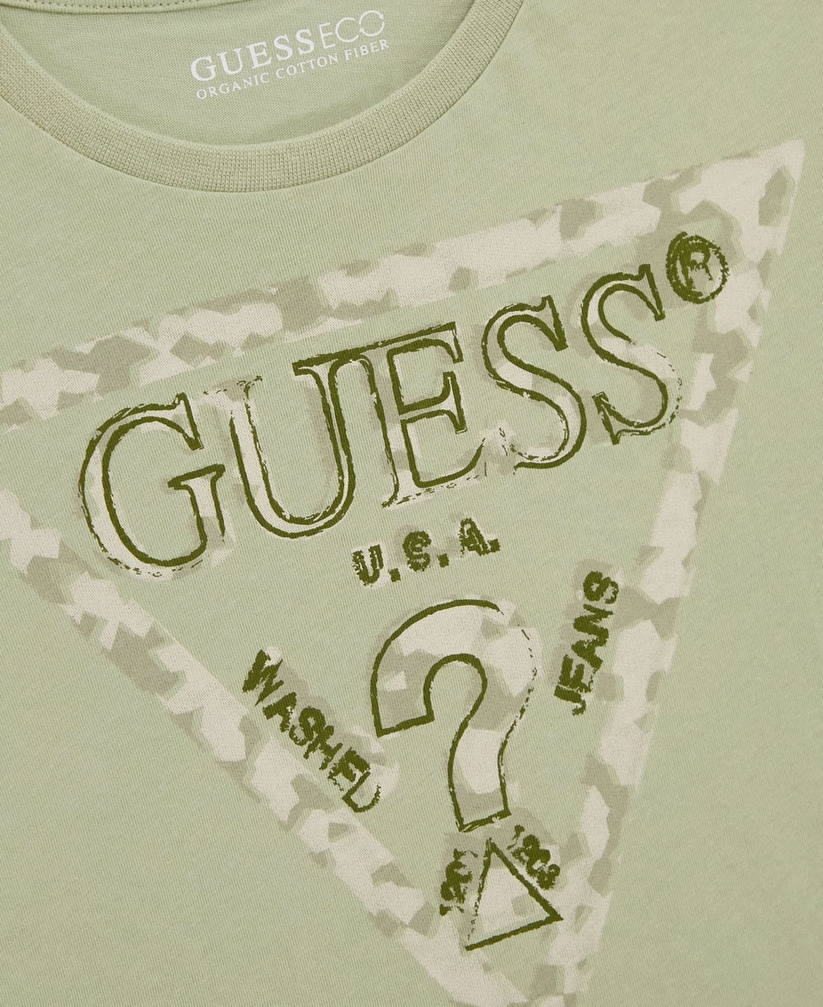Shop Guess Big Boys Cotton Short-sleeve Logo Graphic T-shirt In Ac-beige