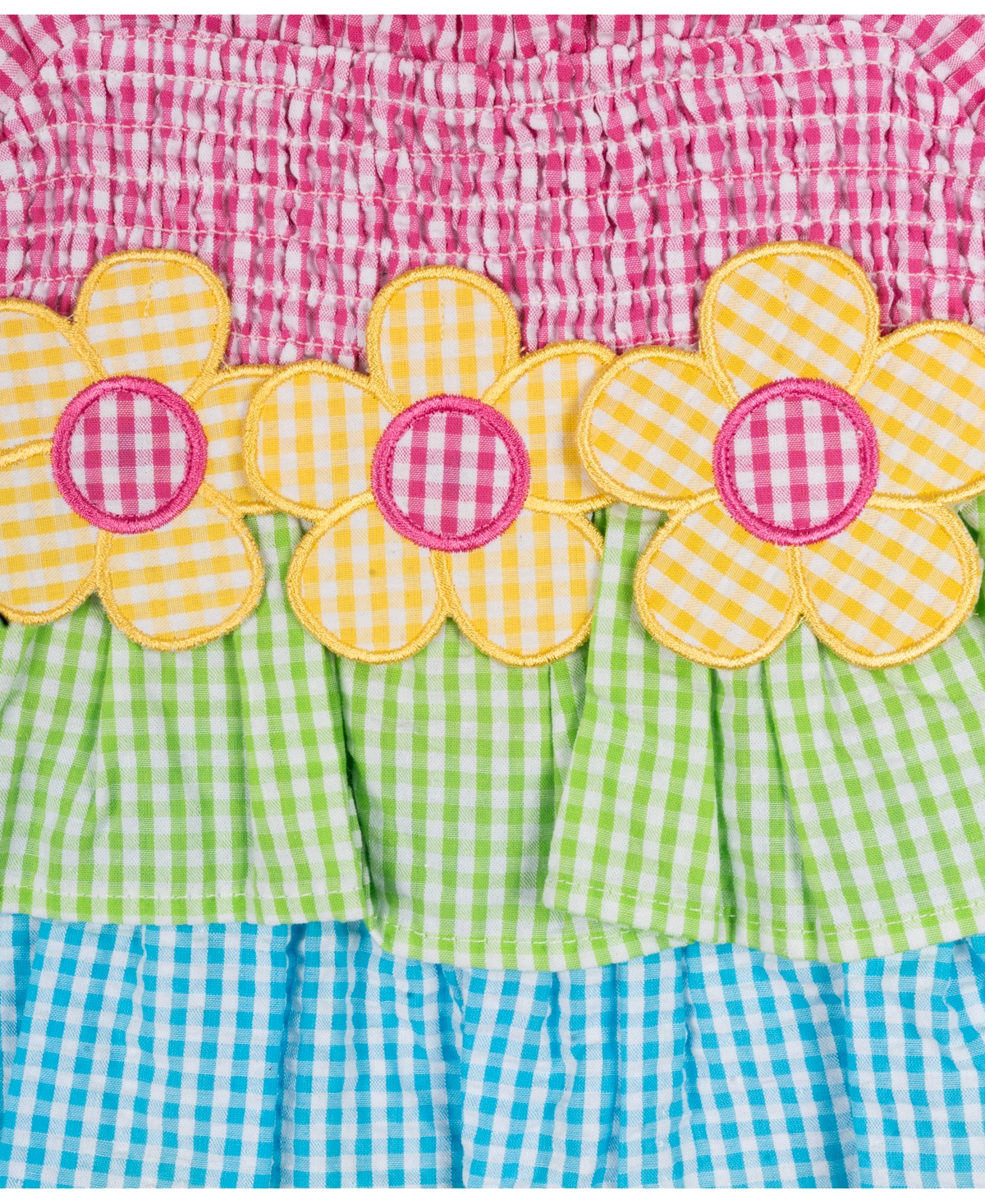 Shop Rare Editions Baby Girl Color Blocking Seersucker Dress In Fuschia