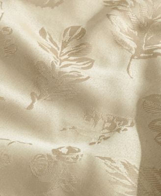 Elegant Woven Leaves Jacquard Damask Tablecloth, 60" x 120"