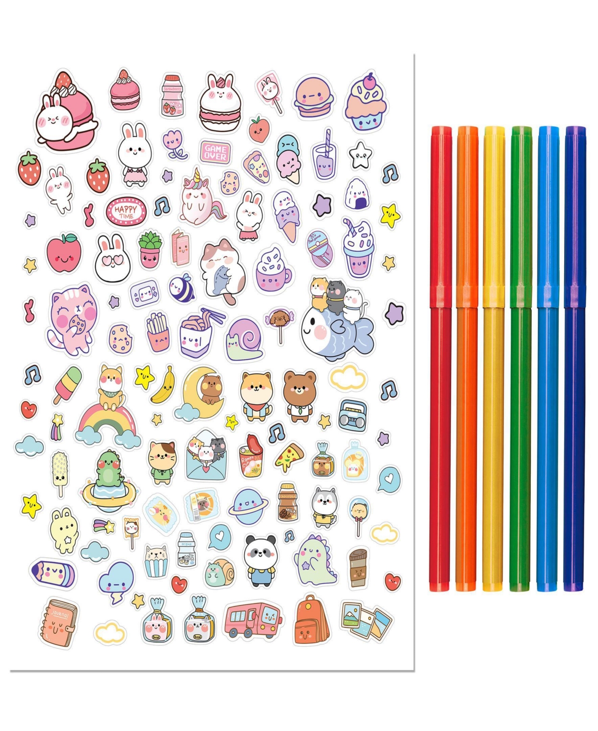 Kaleidoscope - Kawaii Wonderland Coloring Activity Set In Multi