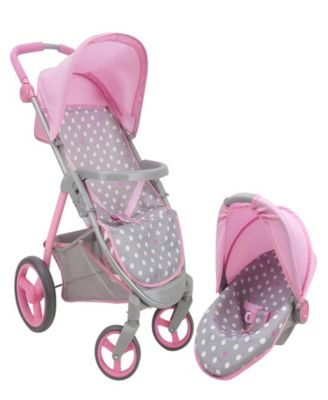 Crew - Cotton Candy Pink - Doll Travel System