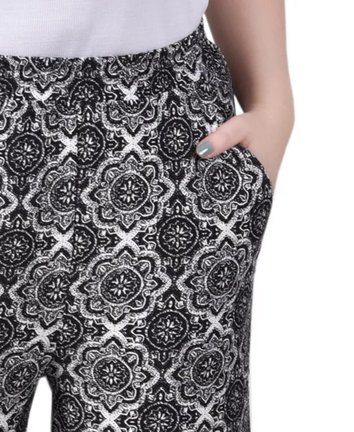 Women's Wide Leg Pull On Pants - thumbnail 4