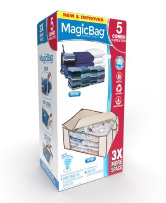 Magicbag By 1 Jumbo Tote with 4 Large Flat Compression Bags