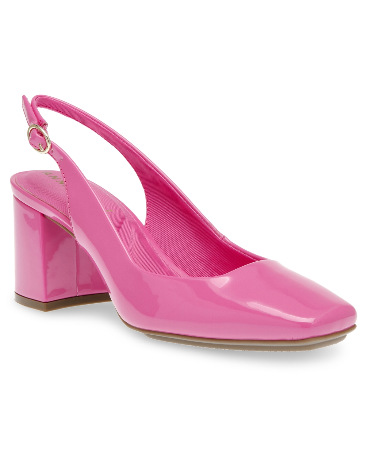 Shop Anne Klein Women's Laney Sling Back Dress Heel Sandals In Fuschia Patent
