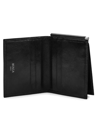 Men's Old Leather Money Clip with pocket