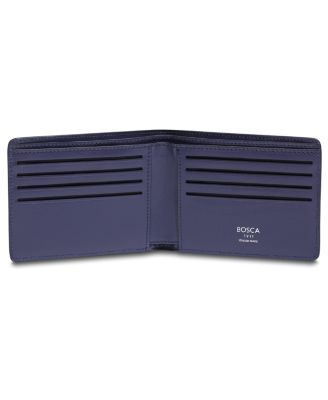 Men's Monfrini Slim 8 Slot Pocket Wallet - RFID, Dark Blue