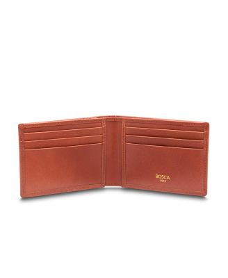 Men's Saffiano Hall Pass Bifold Wallet with Rfid