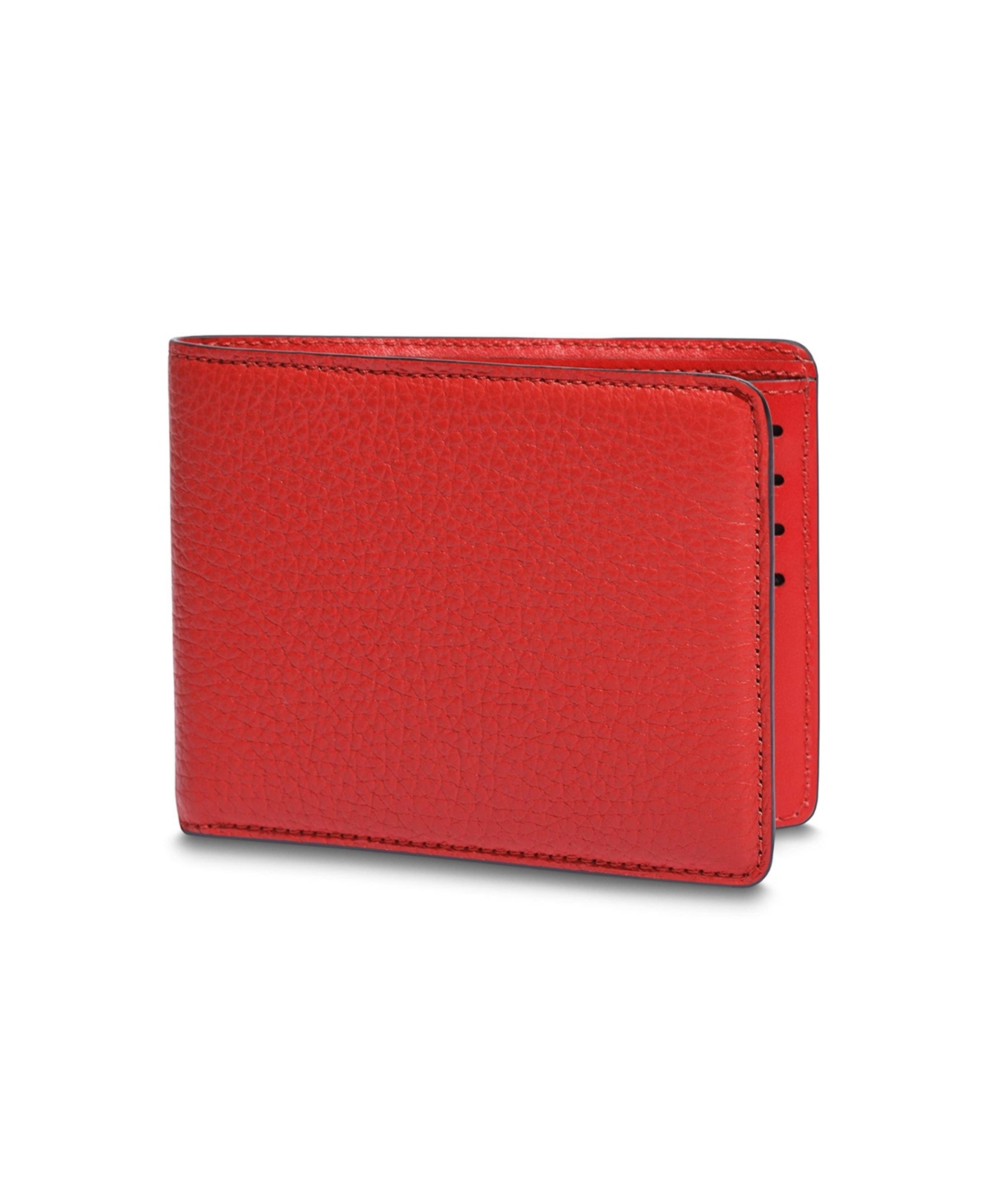 Italia Slim 8-Slot Men's Pocket Wallet Made In Italy, Monfrini Collection - Red