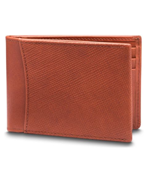 Bosca Men's Saffiano Hall Pass Bifold Wallet with Rfid