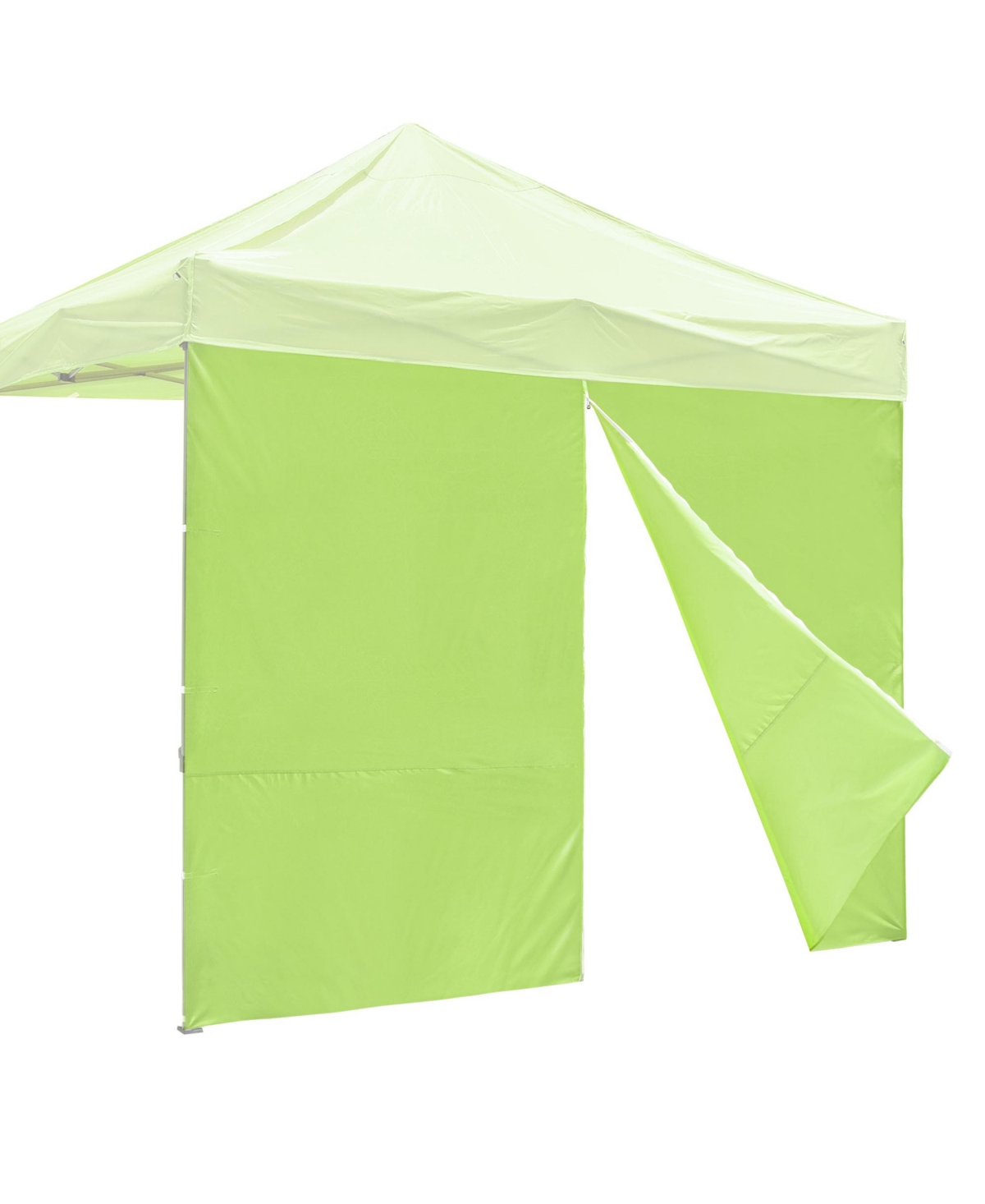 Privacy Sidewall Zipper UV30+ Fits 10x10ft Canopy Yard Park 1 Piece - Green