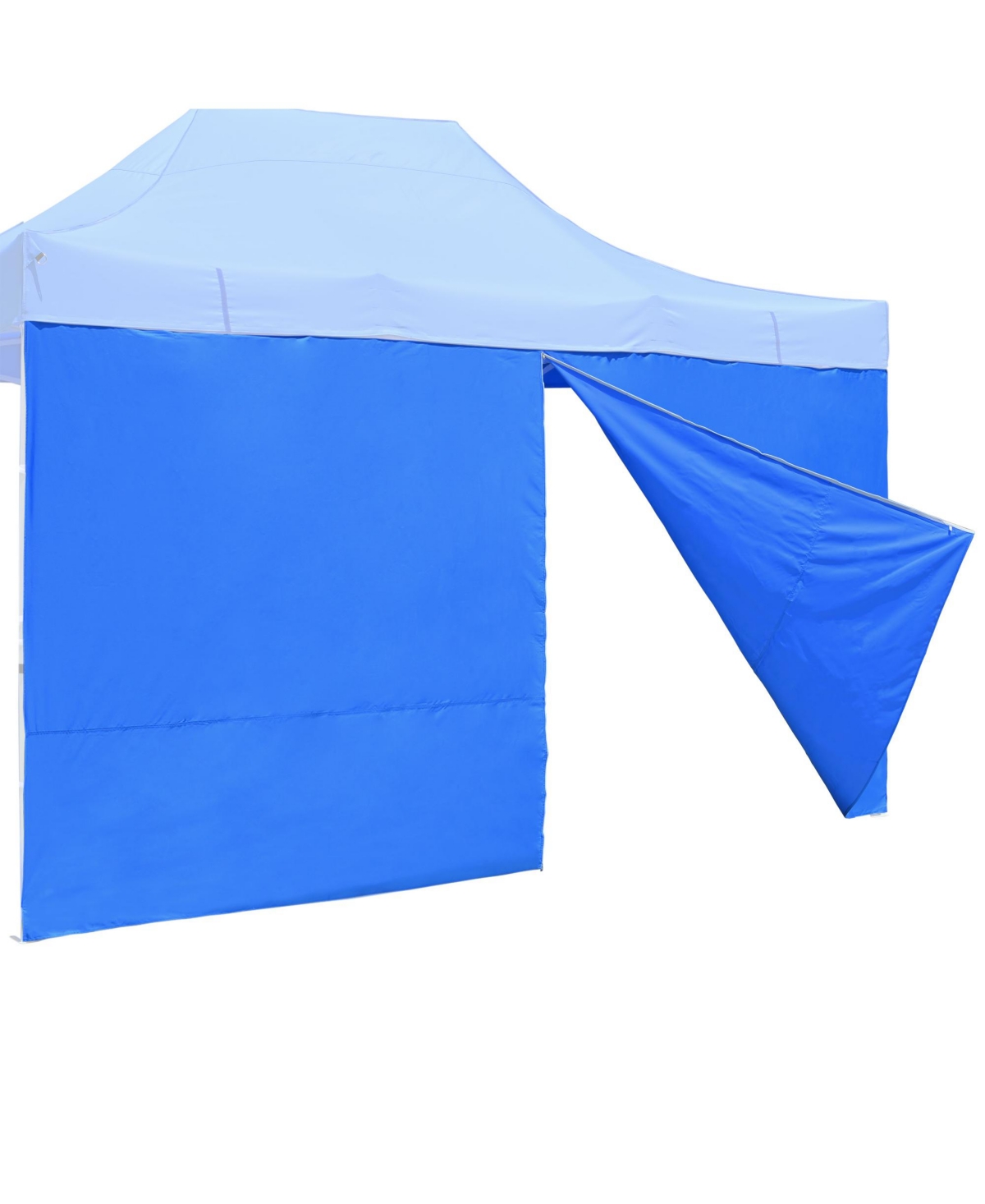 1 Pack Side Wall for 10x15 Ft Ez Pop Up Canopy Tent UV50+ Zipper Sun - Blue