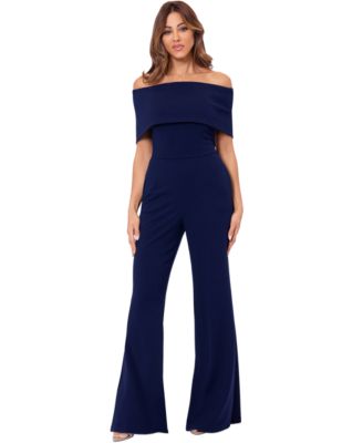 Betsy Adam Women s Off The Shoulder Jumpsuit Macy s