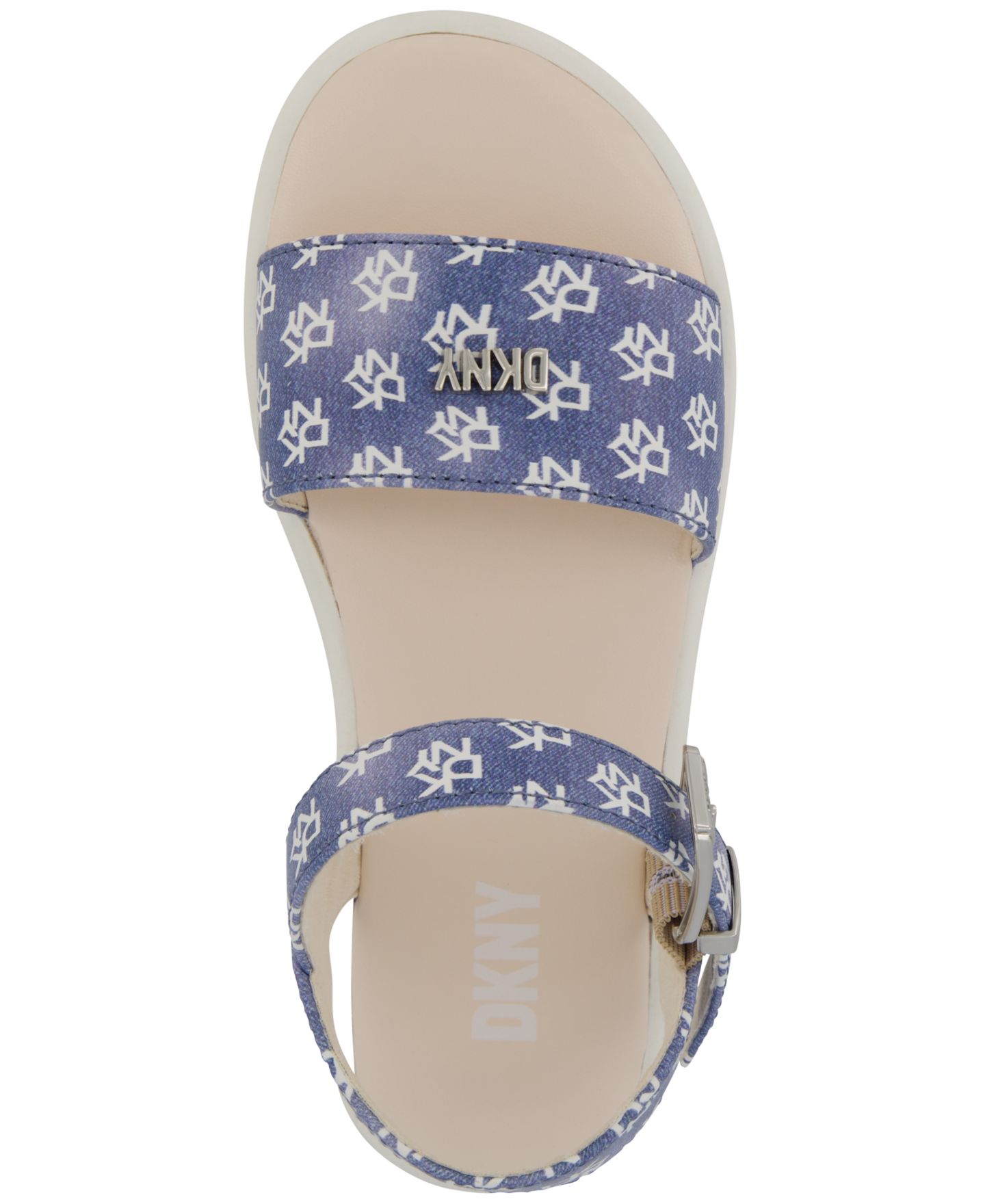 Сандалии DKNY Lottie Brea Logo Platform Sandals для девочек, цвет: Синий — фото 3