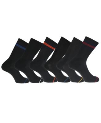 Men's Performance Socks - 6-Pairs Cushioned Athletic & Dress Crew Socks for Men