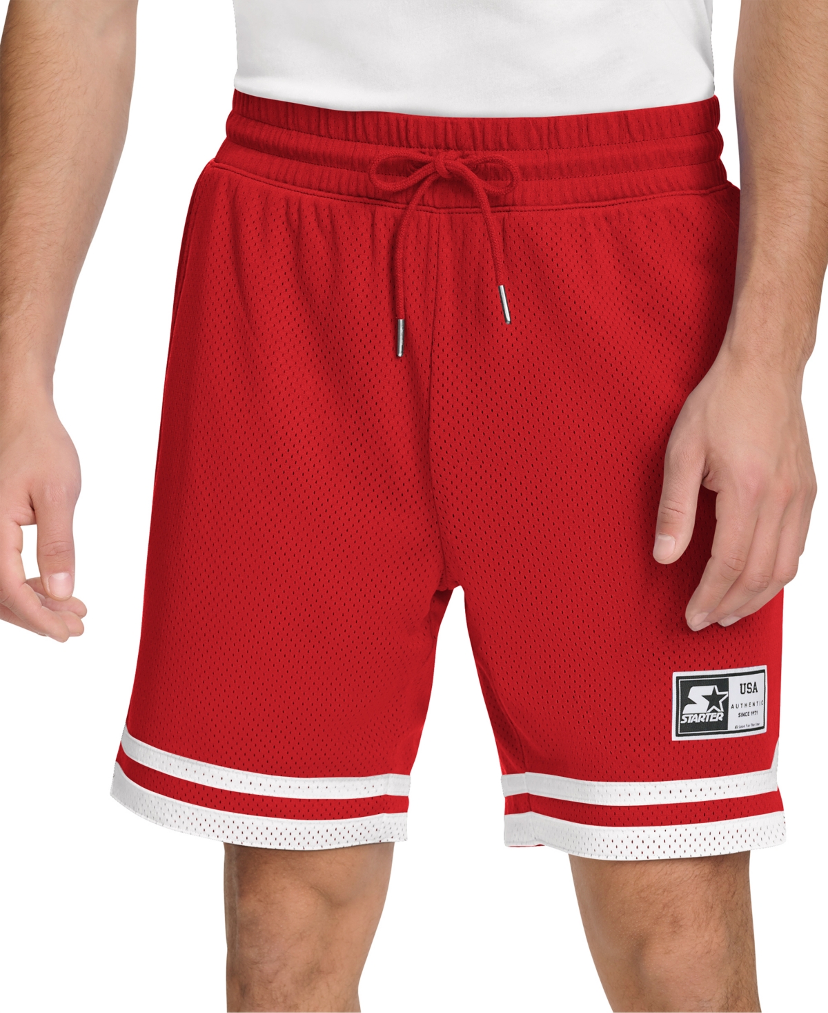 Men's Classic-Fit 8" Mesh Basketball Shorts - Red