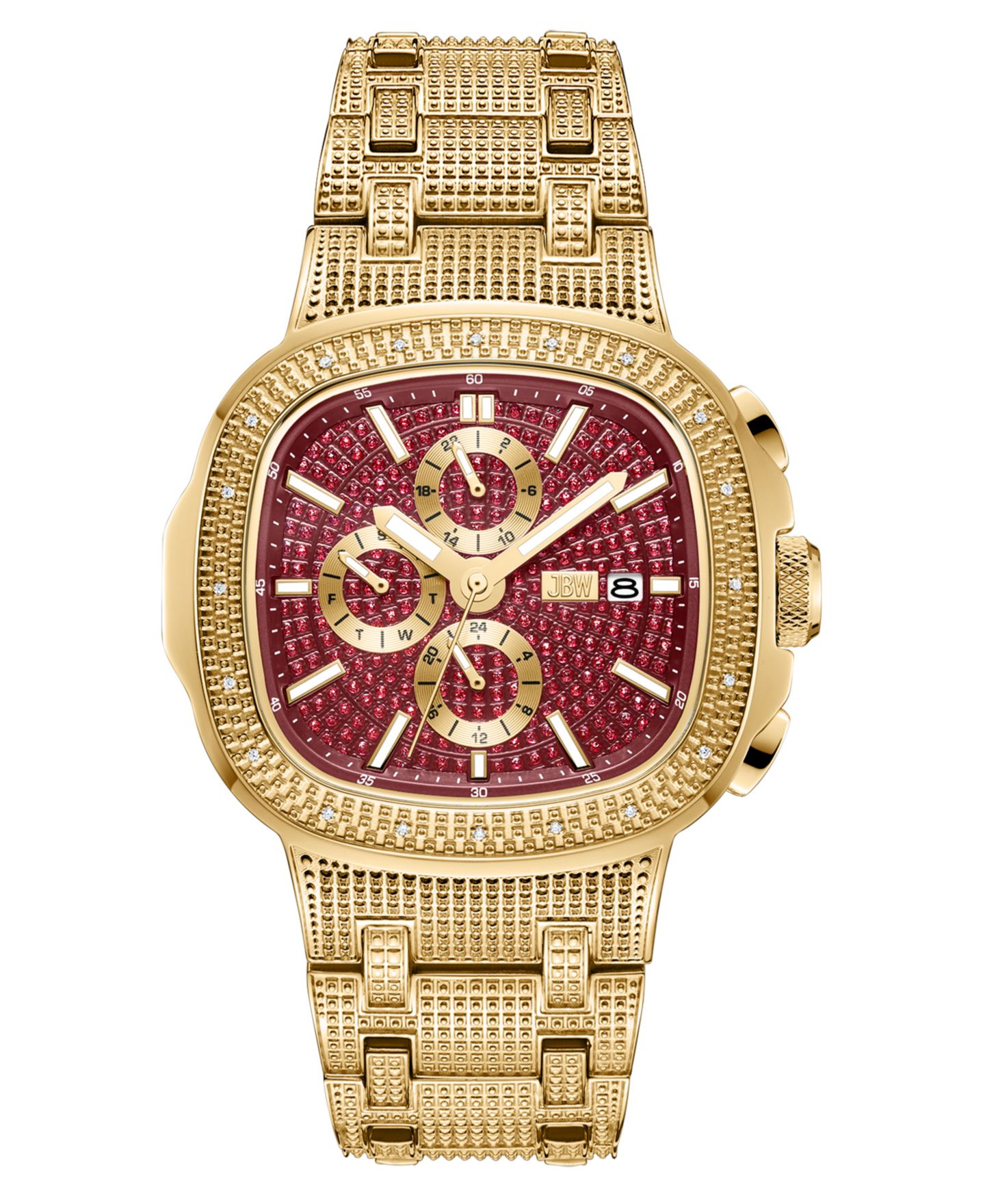 Мужские часы Jbw Heist Multifunction 18K Gold Plated Stainless Steel Watch, 45mm — фото 1