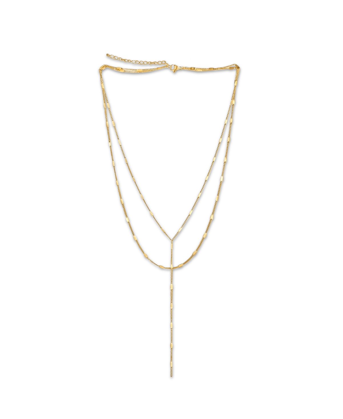 Camilla Dainty Lariat Chain Necklace - Gold