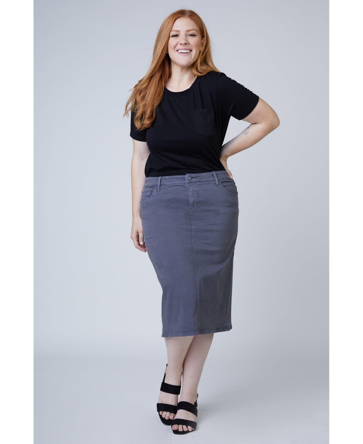 Plus Size Color Skirt - Jolene