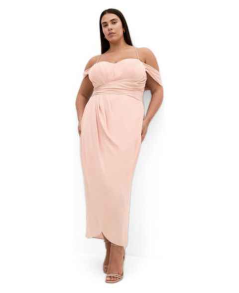 Женское платье CITY CHIC Entwine Maxi, цвет: Розовый