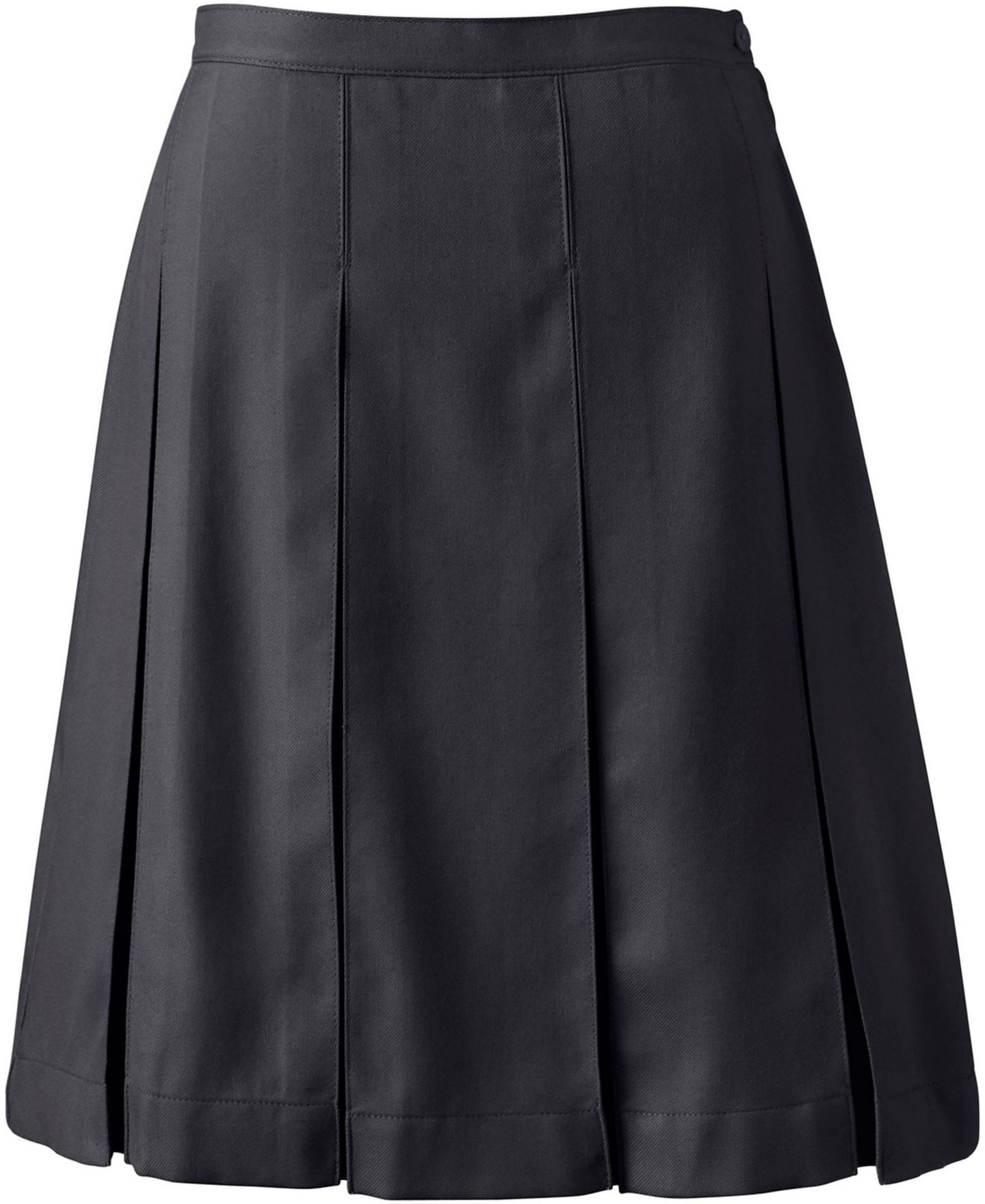 Женские юбки Lands' End Box Pleat Skirt Top of Knee, цвет: Чёрный — фото 2