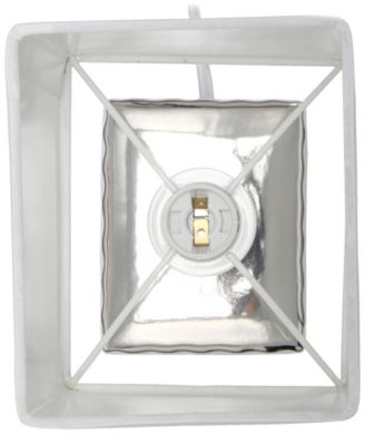 11.81" Tall Contemporary Petite Hammered Metallic Gold Square Bedside Table Desk Lamp with Rectangular Black Fabric Shade 