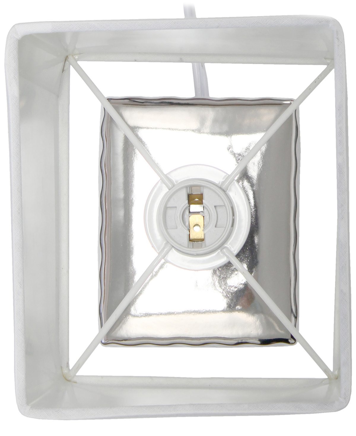 Simple Designs 11.81" Tall Contemporary Petite Hammered Metallic Gold Square Bedside Table Desk Lamp With Rectangul In Chrome
