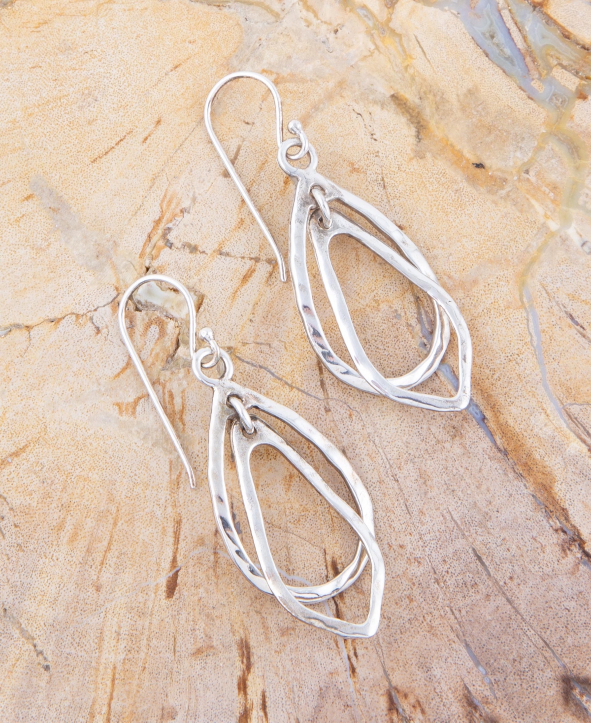 Shop Barse Swirled Genuine Sterling Silver Abstract Drop Earrings