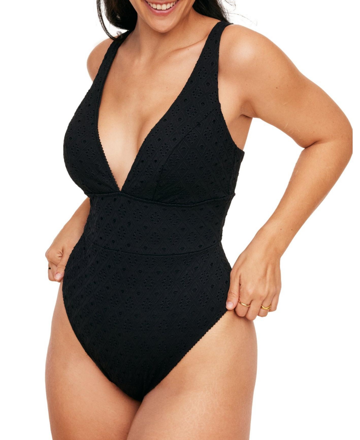 Plus Size Melony Swimwear One-piece Swimsuit - Black